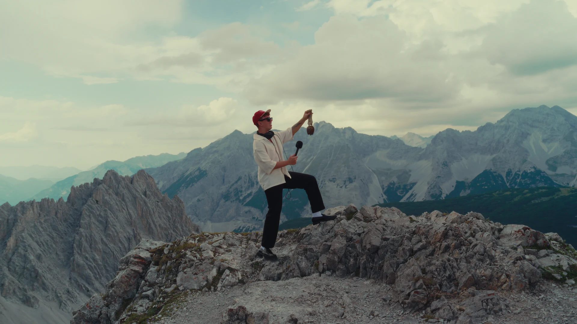 Recording sound in the mountains above Innsbruck